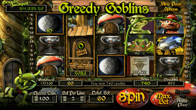 Игровой интерфейс Greedy Goblins 3