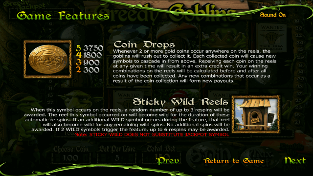 Бонусная игра Greedy Goblins 8