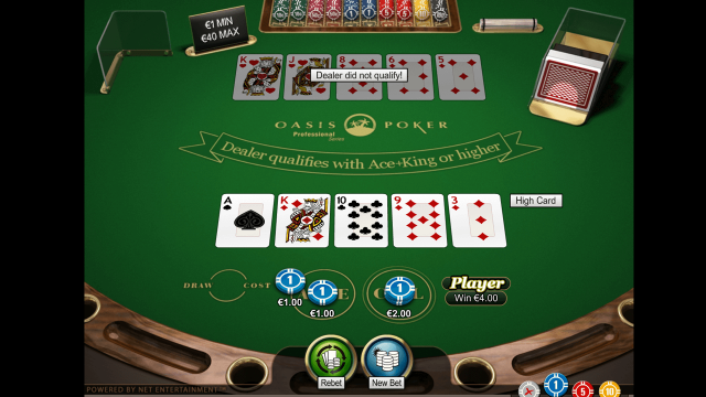 Игровой интерфейс Oasis Poker Professional Series 5