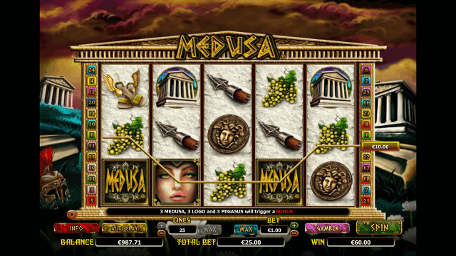 Бонусная игра Medusa 5