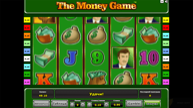 Характеристики слота The Money Game 5