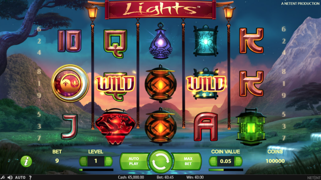 Игровой интерфейс Lights 6