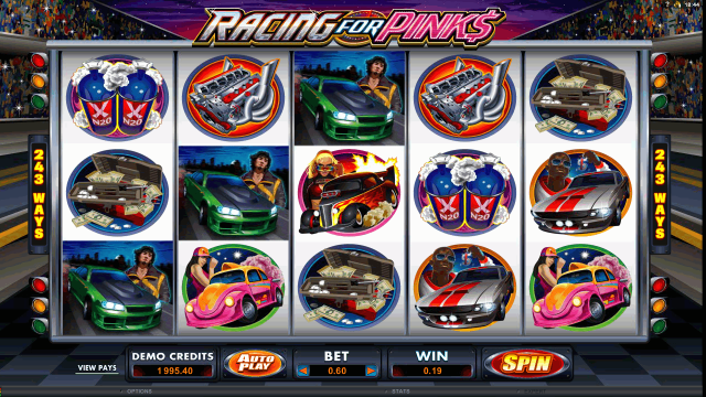 Игровой интерфейс Racing For Pinks 3